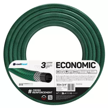 шланг армированный CELLFAST Economic 3/4" 50м 20Бар мерный