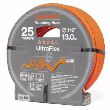 шланг армированный DAEWOO UltraFlex 1/2" 13мм 25м 30Бар