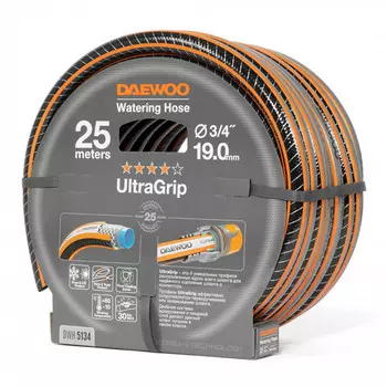 шланг армированный DAEWOO UltraGrip 3/4" 19мм 25м 30Бар
