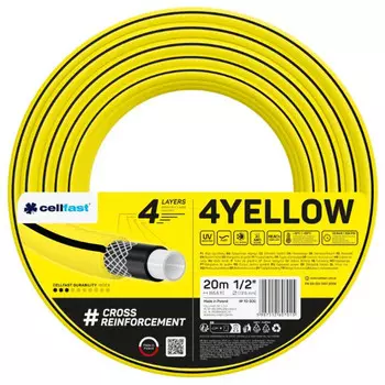 шланг CELLFAST 4YELLOW 1/2" 20м 23Бар