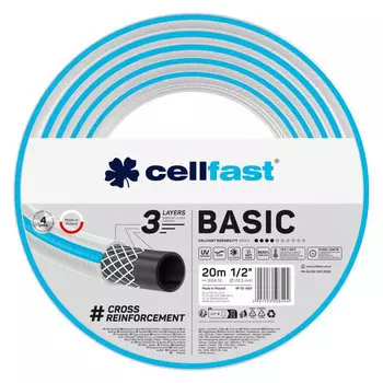 шланг CELLFAST BASIC 1/2" 20м 25Бар