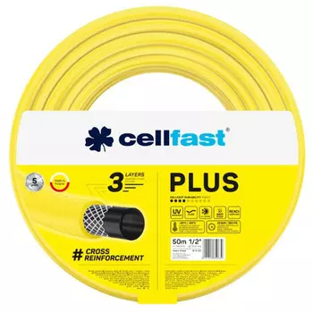 шланг CELLFAST PLUS 1/2" 50м 25Бар мерный