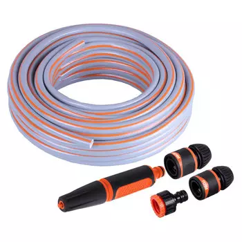 шланг FERM GHA1001 1/2" 20м 20Бар с комплектом соединителей