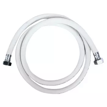 шланг газовый армированный 1/2" в/в 80см белый