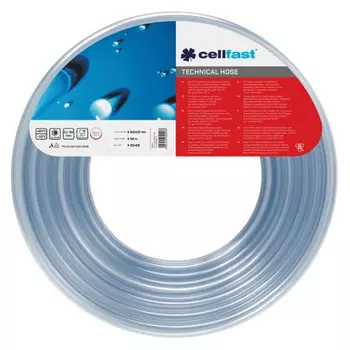 шланг неармированный CELLFAST 1/4" 6х1мм 50м 3Бар мерный