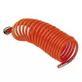 шланг пневматический спиральный FUBAG 15м 6x8мм нейлон с фитингами рапид