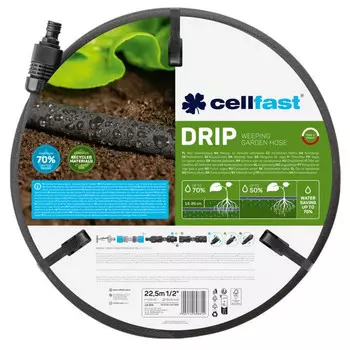 шланг сочащийся CELLFAST DRIP 1/2" 22,5м 3Бар