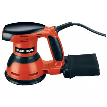 шлифмашина эксцентриковая BLACK&amp;DECKER KA198-QS, 260 Вт, 125 мм