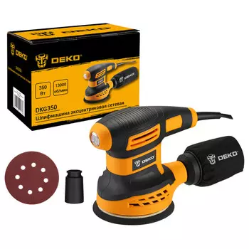 шлифмашина эксцентриковая DEKO DKG350 350Вт 125мм