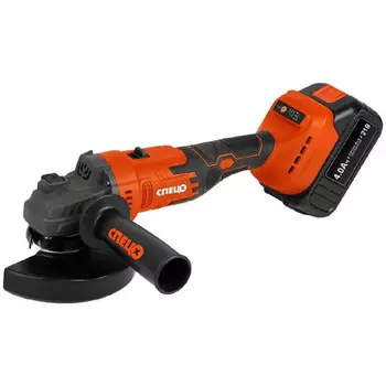 шлифмашина угловая СПЕЦ БШУ-21-Б 21В Li-lon 125мм 2АКБ бесщеточная аккумуляторная