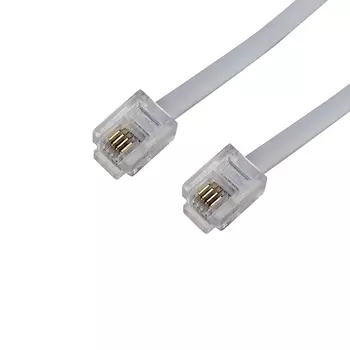 шнур линейный телефонный REXANT 18-3151 длина 15м белый