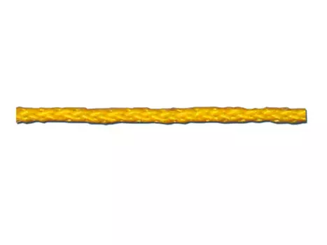 шнур с сердечником 1,5мм 50м ПП 8-прядный желтый