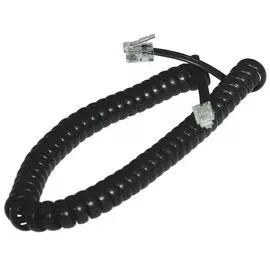 шнур витой телефонный LINCOM TLF1125 2,5м черный