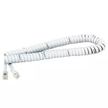 шнур витой телефонный LINCOM TLF1225 2,5м белый