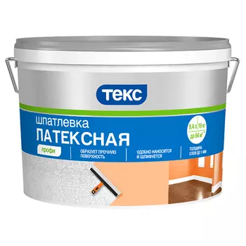 шпатлевка готовая ТЕКС Профи латексная 16кг, арт.700001294