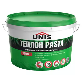 шпатлевка готовая UNIS Теплон Pasta финишная 28кг, арт.TEPLPAS-28