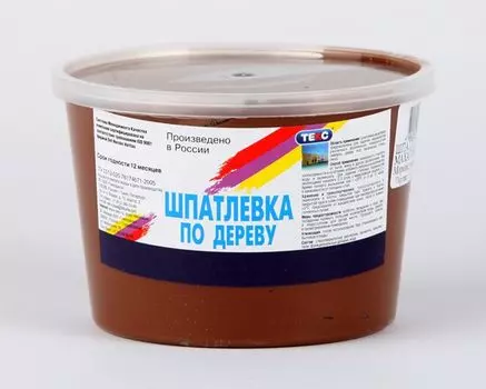 шпатлевка ТЕКС по дереву 0,75кг махагон