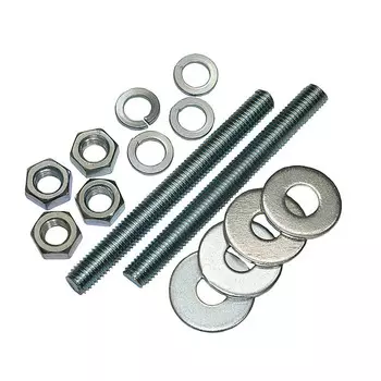 шпилька DIN976 с гайкой и шайбой М10x100 2шт