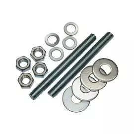 шпилька DIN976 с гайкой и шайбой М10x100 2 шт