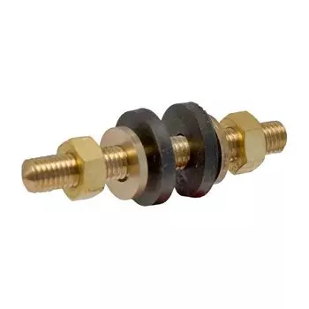 шпилька для унитаза 6 мм с гайками латунная (2 шт.)