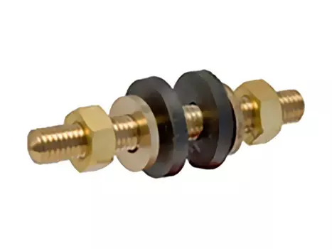 шпилька для унитаза с гайками 8мм латунь 2шт