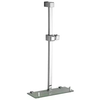 штанга душевая LEDEME L8015 650мм полка хром