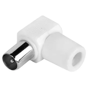 штекер антенный DORI угловой белый