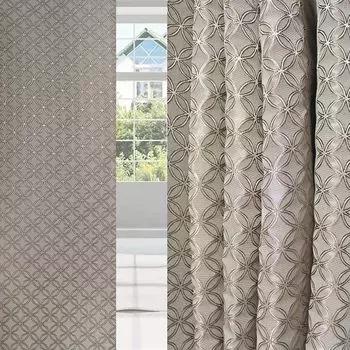 штора Amore Mio Рельеф 12738, 140х270 см, бежевая