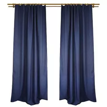 штора блэкаут Belezza Derby, 140х270 см, синяя