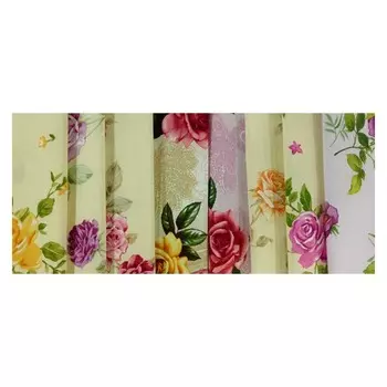 штора на шт ленте ТАС BASKILI DUCK BEZI 180х265см цветы в ассортименте, арт.GSNA0996