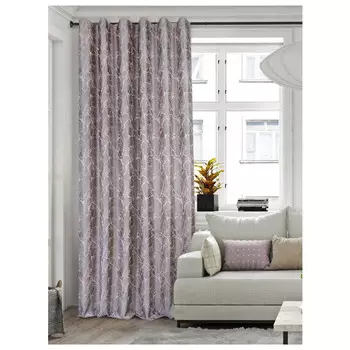 штора портьерная на шт.ленте AMAZONTEXTILE HOME жаккард мрамор 200х280см розовая, арт.S67686 v15