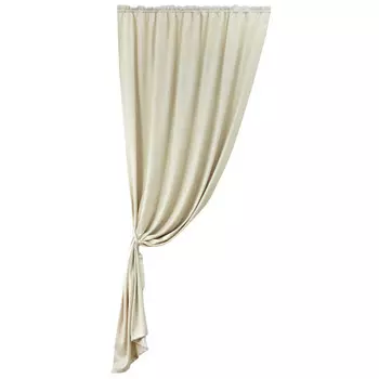 штора портьерная на шт.ленте AMORE MIO софт 150х270см кремовая, арт.28919