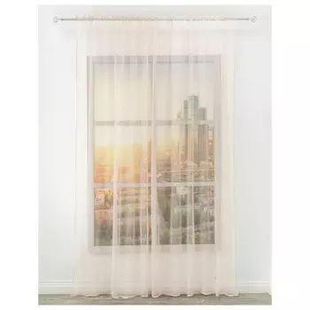 штора портьерная на шт.ленте AMORE MIO софт 150х270см кремовая, арт.28921