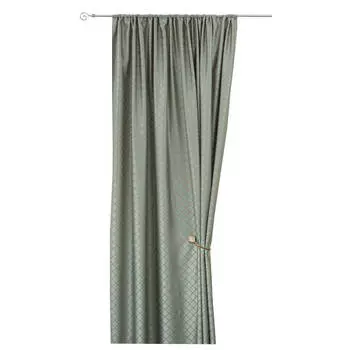 штора портьерная на шт.ленте AMORE MIO жаккард 200х270см зеленая, арт.17605
