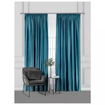 штора портьерная на шт.ленте DAILY BY T Хана бархат 160х260см зеленая, арт.1027.00142