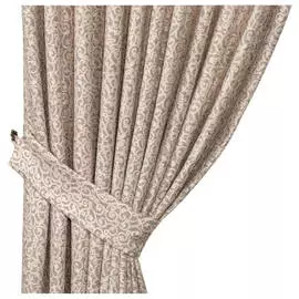 штора портьерная на шт.ленте DAILY BY T Жозефина жаккард 200х270см бежевая, арт.1027.00061