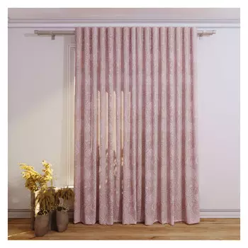 штора портьерная на шт.ленте FOR TO Bambino жаккард 200х280см розовая, арт.1241918