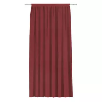 штора портьерная на шт.ленте FOR TO Fanadir сатин 200х265см бордовая, арт.210/30