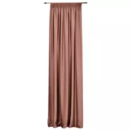 штора портьерная на шт.ленте FOR TO Una fonte сатен 200х280см кремовая, арт.184_42