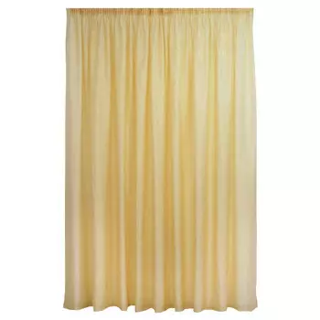 штора портьерная на шт.ленте FOR TO Una fonte сатен 200х280см кремовая, арт.184_50