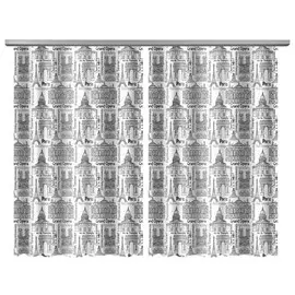 штора портьерная на шт.ленте NAT Париж габардин 145х160см серая, арт.80369