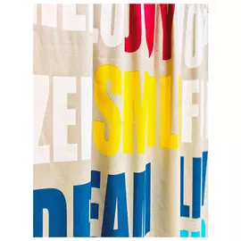 штора портьерная на шт.ленте TAC рогожка 140х280см бежевая, арт.GS3496