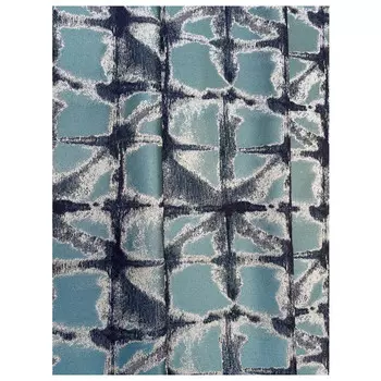 штора портьерная на шт.ленте TAC жаккард 200х280см сине-голубая, арт.GS3493