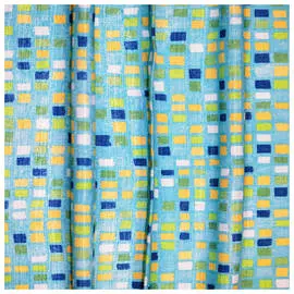 штора портьерная на шт.ленте ТАС Marble-V2 сатен 200х275см бирюзовая, арт.GS1577