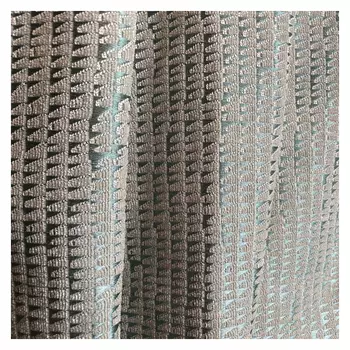 штора портьерная на шт.ленте ТАС шенилл 160х270см бирюзовая, арт.GS3125