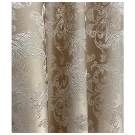 штора портьерная на шт.ленте ТАС жаккард 200х280см бежевая, арт.GS3238