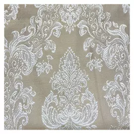 штора портьерная на шт.ленте ТАС жаккард 200х280см бежевая/кремовая, арт.GS3249