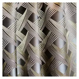 штора портьерная на шт.ленте ТАС жаккард 200х280см серая/бежевая, арт.GS3132