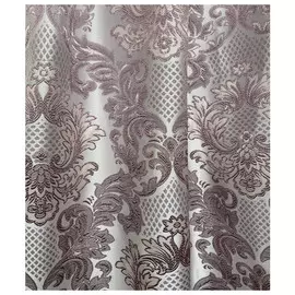 штора портьерная на шт.ленте ТАС жаккард 200х280см серая/сиреневая, арт.GS3233