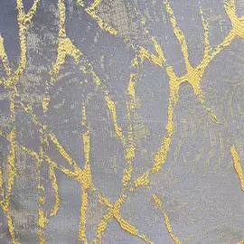 штора портьерная на шт.ленте ТАС жаккард 200х280см серая/желтая, арт.GS3101